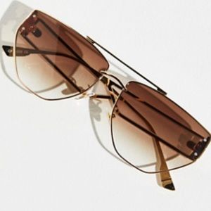 Free People Retrograde Aviator Sunglasses